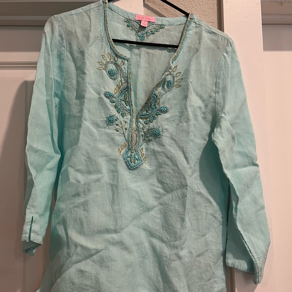 Lilly Pulitzer beaded tunic